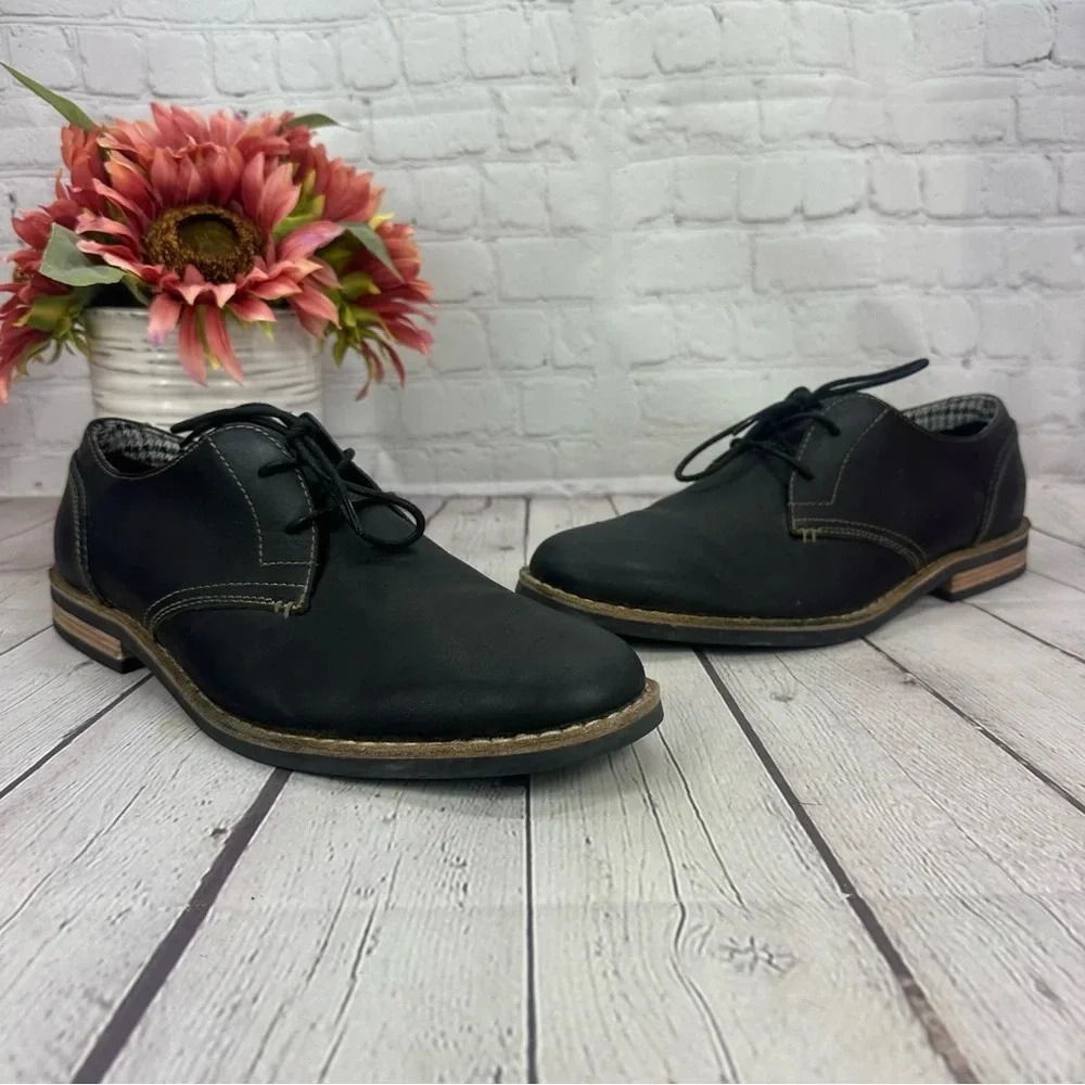 Penguin by munsingwear black leather waylon lace oxford size 11